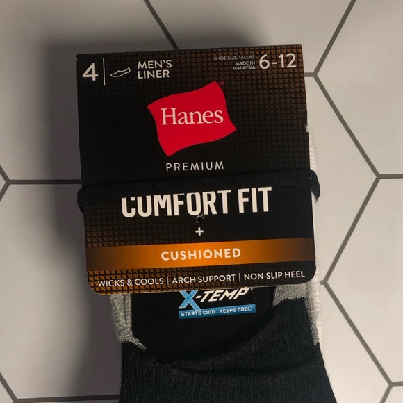 ❤️‍🔥 Men’s comfort sock liners 🧦 4 pairs - Picture 2 of 4